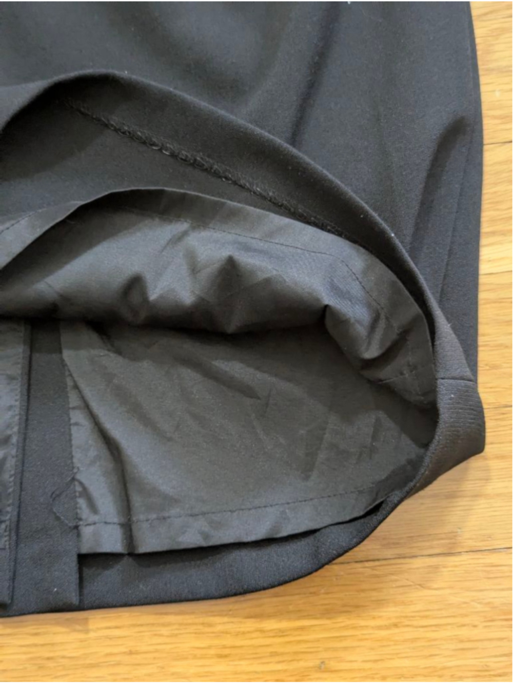 Adrianna Papell Pleat Side Swag Sheath Dress Black Size 8 - Picture 6 of 13